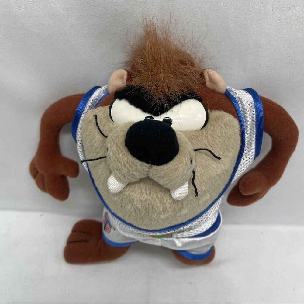 Vintage McDonald's Looney Tunes Space Jam TAZMANIAN DEVIL 9” Plush Toy 1996
